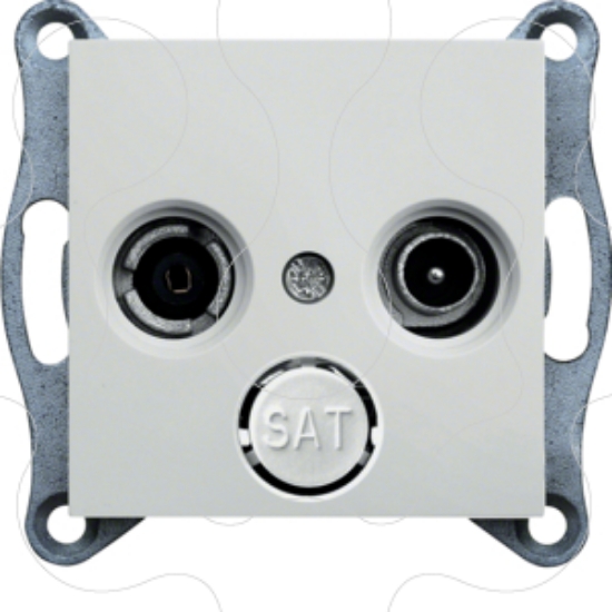 Imagem de lumina 2 Tomada TV+FM terminal, branco