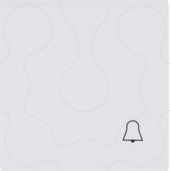 Imagem de lumina 2 Tecla símbolo campainha, branco