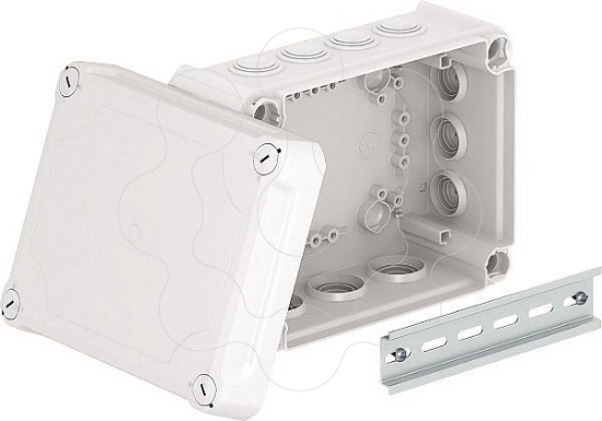 Imagem de Caixa de derivacao com tampa alta 190x150x94 PP/PC cinzento claro 7035