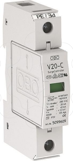 Imagem de Descarregador sobretensoes V20 versao unipolar 280V