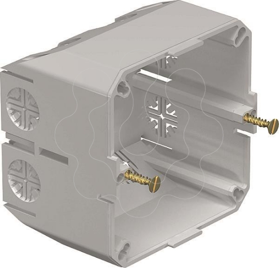 Imagem de Caixa de aparelhagem para aparelhos com aro PVC cinzento claro 7035