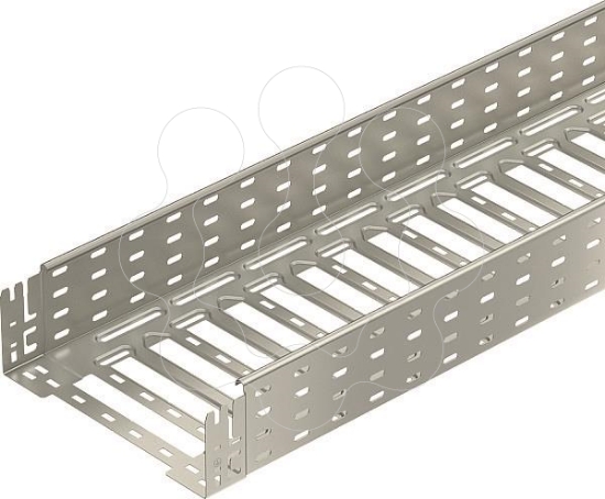 Imagem de Caminho de cabos em chapa MKSM perfurado uniao de encaixe 110x300x3050 A2 1.4301 2B