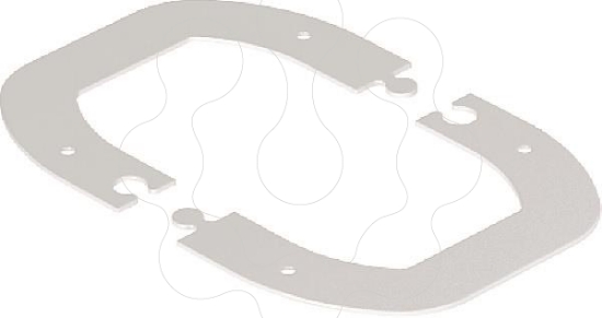 Imagem de Remate para ISSDM45 187x137x2 St branco puro 9010