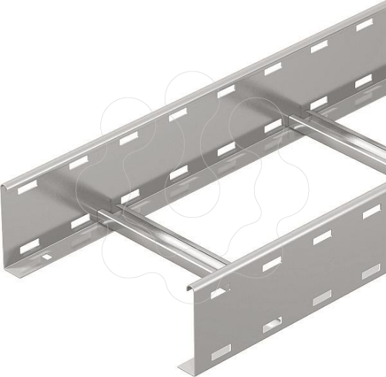 Imagem de Caminho cabo escada grande vao aba perfurada 110x600x6000 V4A 1.4571 2B