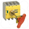 Imagem de interruptor seccionador Interpact INS630 4P punho vermelho/face frontal amarela