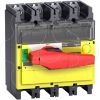 Imagem de interruptor seccionador Interpact INV 400 4P punho vermelho/face frontal amarela