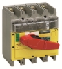 Imagem de interruptor seccionador Interpact INV 400 4P punho vermelho/face frontal amarela