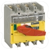 Imagem de interruptor seccionador Interpact INV 400 4P punho vermelho/face frontal amarela