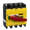 Imagem de interruptor seccionador Interpact INS630 3P punho vermelho/face frontal amarela