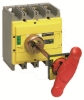 Imagem de interruptor seccionador Interpact INS630 3P punho vermelho/face frontal amarela