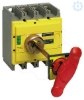 Imagem de interruptor seccionador Interpact INS630 3P punho vermelho/face frontal amarela