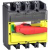 Imagem de interruptor seccionador Interpact INV 400 3P punho vermelho/face frontal amarela