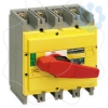 Imagem de interruptor seccionador Interpact INS400 4P punho vermelho/face frontal amarela