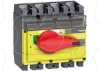 Imagem de interruptor seccionador Interpact INV 250 4P punho vermelho/face frontal amarela