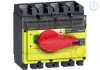 Imagem de interruptor seccionador Interpact INV 250 4P punho vermelho/face frontal amarela