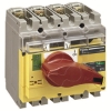 Imagem de interruptor seccionador Interpact INV 250 3P punho vermelho/face frontal amarela