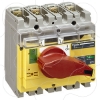 Imagem de interruptor seccionador Interpact INV 250 3P punho vermelho/face frontal amarela