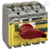 Imagem de interruptor seccionador Interpact INV 250 3P punho vermelho/face frontal amarela