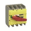 Imagem de interruptor seccionador Interpact INS320 4P punho vermelho/face frontal amarela