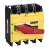 Imagem de interruptor seccionador Interpact INS320 3P punho vermelho/face frontal amarela