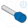 Imagem de extremidade de cabo isolada – tamanho médio – 0,75 mm² - azul