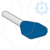 Imagem de INSULATED DOUBLE CABLE END MEDIUM SIZE 2.5 MM² BLUE