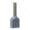 Imagem de INSULATED DOUBLE CABLE END MEDIUM SIZE 0.75 MM² GREY