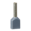 Imagem de INSULATED DOUBLE CABLE END MEDIUM SIZE 0.75 MM² GREY