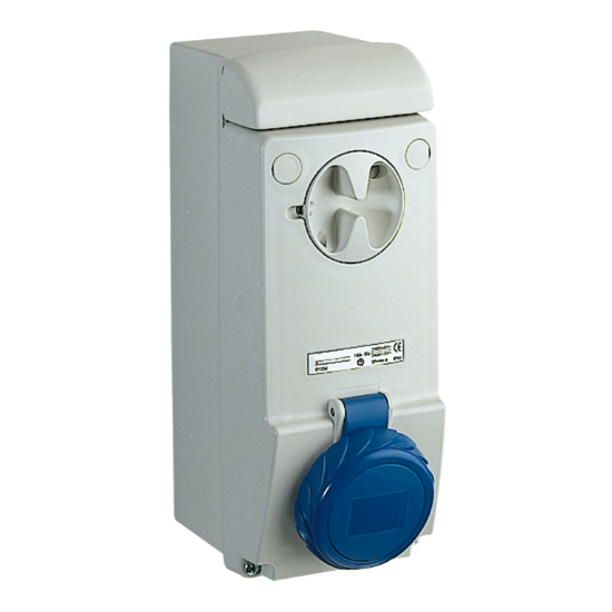 Imagem de Unika interlocked socket - 32 A - 2P + E - 200...250 V AC - IP65 - wall