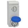 Imagem de Unika interlocked socket - 32 A - 2P + E - 200...250 V AC - IP65 - wall