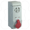 Imagem de Unika interlocked socket - 16 A - 3P + E - 380...415 V AC - IP44 - wall