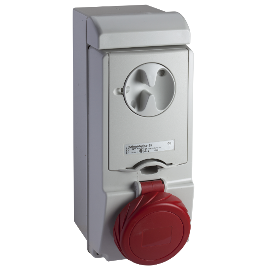 Imagem de Unika interlocked socket - 16 A - 3P + E - 380...415 V AC - IP65 - wall