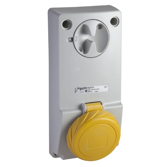 Imagem de Unika interlocked socket - 32 A - 3P + E - 100...130 V AC - IP65 - panel
