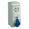 Imagem de Unika interlocked socket - 32 A - 2P + E - 200...250 V AC - IP44 - wall