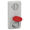 Imagem de Unika interlocked socket - 16 A - 3P + N + E - 380...415 V AC - IP44 - panel