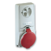 Imagem de Unika interlocked socket - 32 A - 2P + E - 380...415 V AC - IP44 - panel