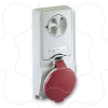 Imagem de Unika interlocked socket - 16 A - 3P + N + E - 380...415 V AC - IP44 - panel