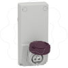 Imagem de interlocked socket - 16 A - 2P - 230 V AC - IP 65 - panel