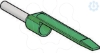 Imagem de ponteira simples com porta-referências – tamanho médio – 0,34 mm² - verde