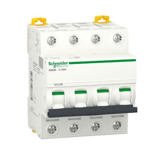 Imagem de Acti9 iK60N   Disjuntor   4P   50A   Curva C   6000A IEC 60898 1
