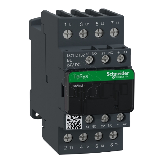 Imagem de Contactor Tesys D   4P4 NA   AC 1   = 440 V 32 A   24 V CC baixo cons bob