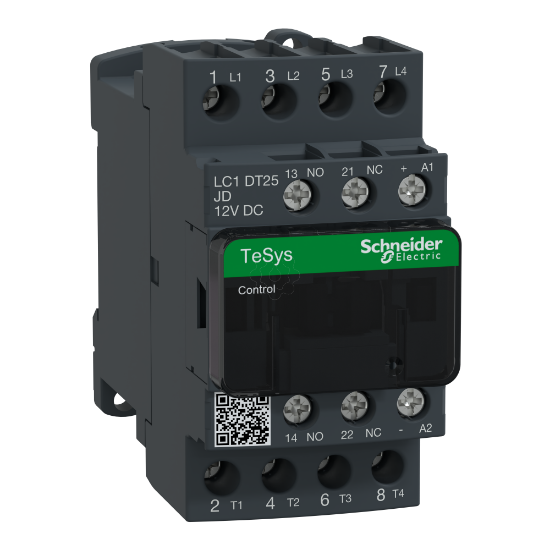 Imagem de Contactor Tesys D   4P4 NA   AC 1   = 440 V 25 A   12 V CC bobina standard