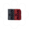 Imagem de CONECTOR PARA BUS KNX PRETO/VERMELHO