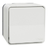 Imagem de Comutador de escada monobloco, Mureva Styl, saliente, IP55, 16A, Branco