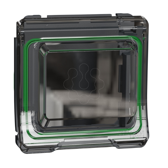 Imagem de Mureva Styl - Adaptador com tampa Unica - IP44 - Cinzento