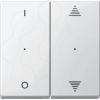Imagem de Rockers f. 2 gng pbtn module w. 1/0  up/dwn arrw imp., pol.wht., glos., Sys.M