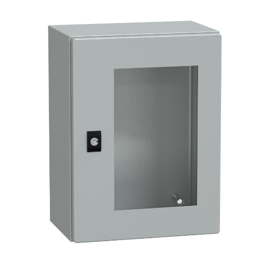 Imagem de Spacial CRN tspt door w/o mount.plate. H400xW300xD200 IP66 IK08 RAL7035..