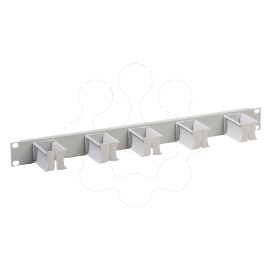 Imagem de Actassi - 19" front panel 1U with 5 insulating cable guides - RAL7035