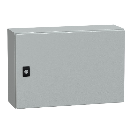 Imagem de Spacial CRN plain door w/o mount.plate. H300xW450xD150 IP66 IK10 RAL7035..