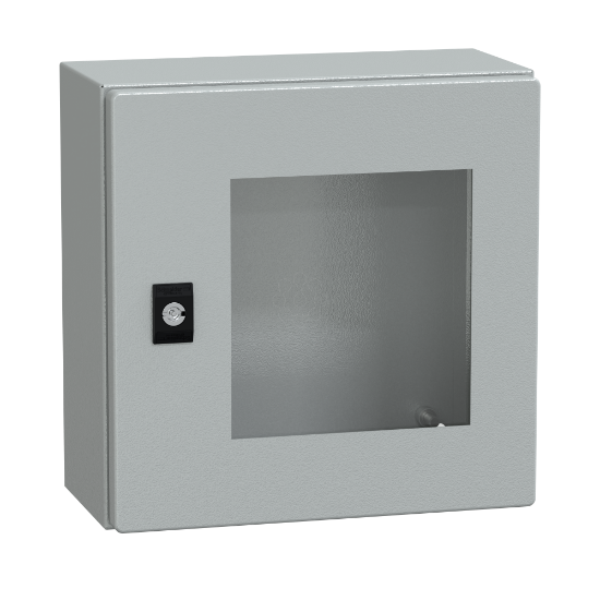 Imagem de Spacial CRN tspt door w/o mount.plate. H300xW300xD150 IP66 IK08 RAL7035..